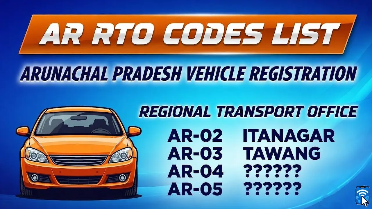 arunachal pradesh ap rto code list