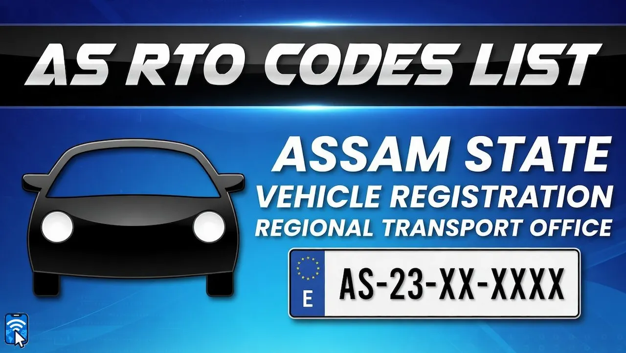 Assam (AS) Vehicle Registration RTO Codes