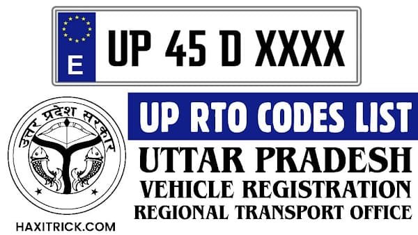 UP RTO Codes List - Uttar Pradesh Vehicle Registration