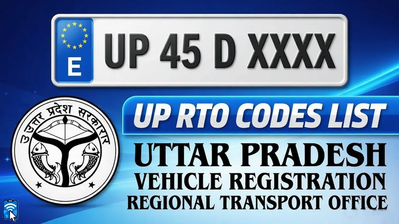 UP RTO Codes List - Uttar Pradesh Vehicle Registration