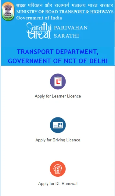 Apply for Learners License