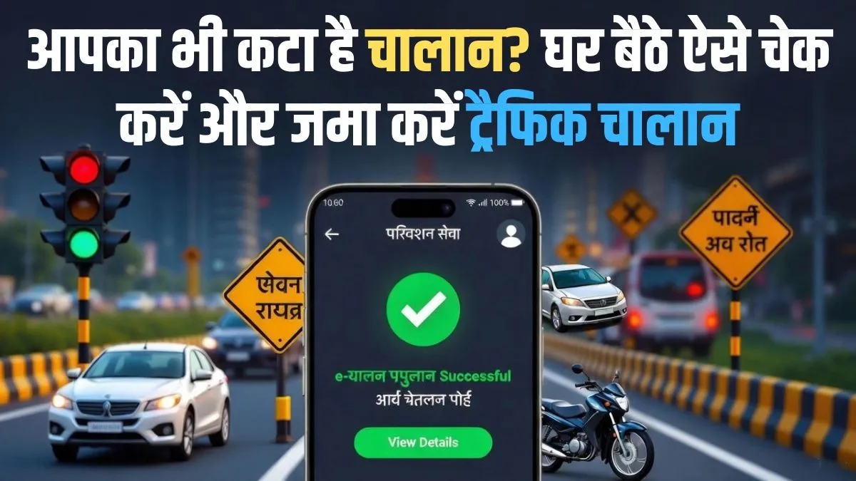 ई-चालान चेक और ऑनलाइन e-Challan Payment करने की प्रक्रिया