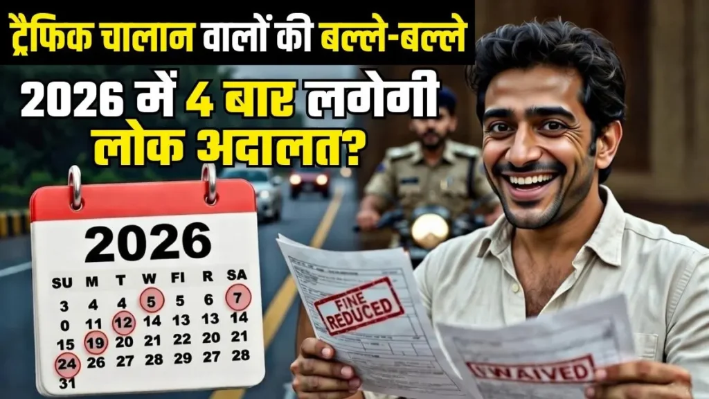 2026 में लोक अदालत की तारीखें और ट्रैफिक चालान निपटान