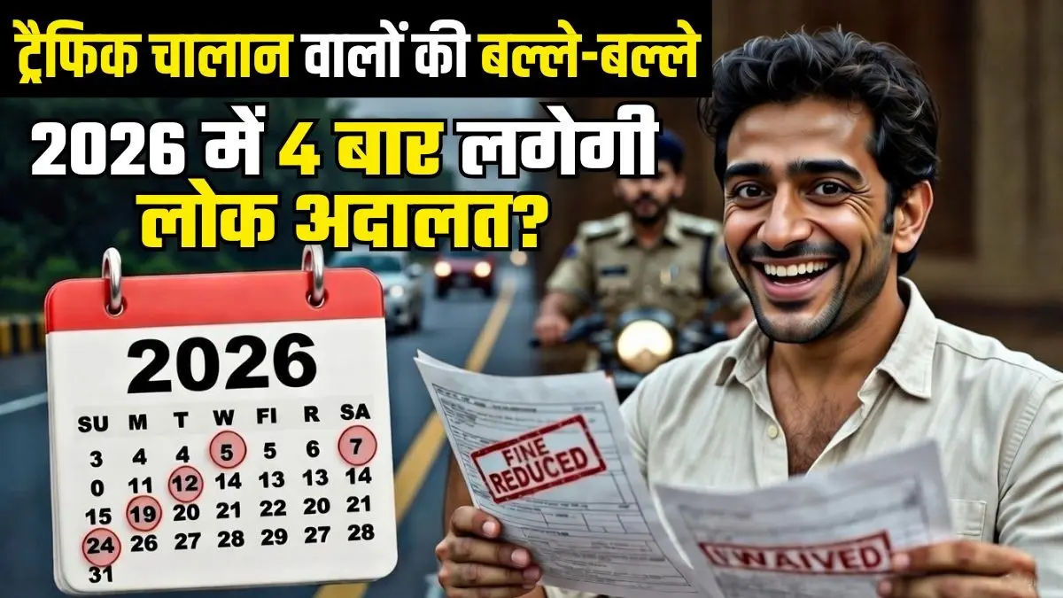 2026 में लोक अदालत की तारीखें और ट्रैफिक चालान निपटान