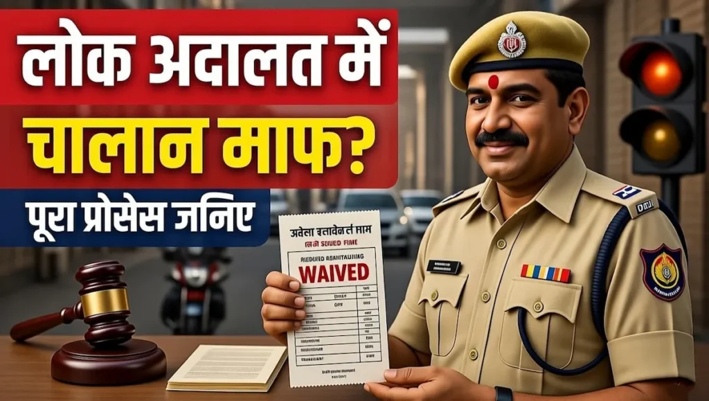 लोक अदालत में ट्रैफिक चालान माफी की प्रक्रिया