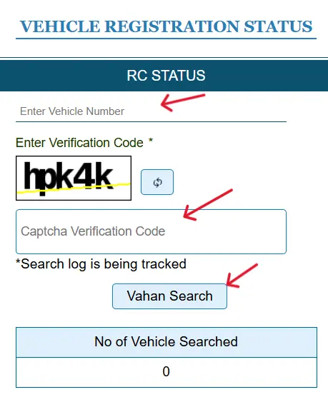 vehicle registration status check
