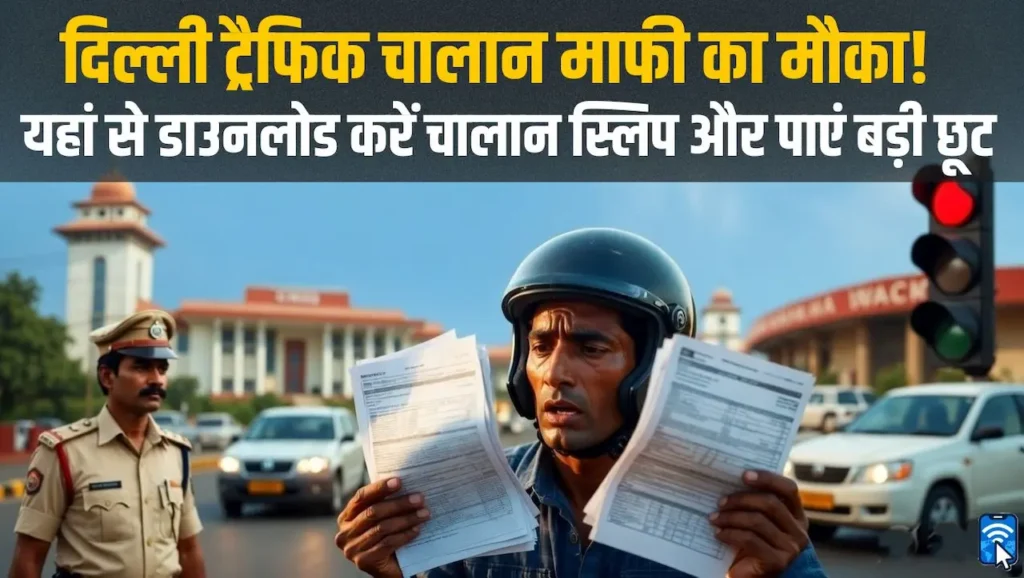 दिल्ली ट्रैफिक लोक अदालत 2026 टोकन रजिस्ट्रेशन और चालान स्लिप डाउनलोड प्रक्रिया
