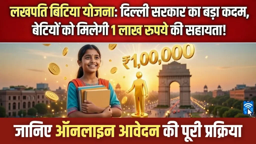Lakhpati Beti Yojana Delhi Online Apply: आवेदन प्रक्रिया, पात्रता और लाभ की पूरी जानकारी 1 दिल्ली की लखपति बिटिया योजना के लिए आवेदन प्रक्रिया (ऑनलाइन अप्लाई)