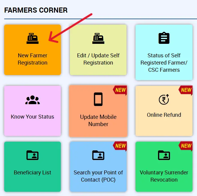 pm kisan yojana registration