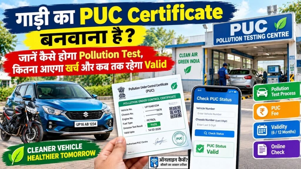 Pollution Certificate (PUC): कैसे बनेगा पॉल्यूशन सर्टिफिकेट? कितना होगा खर्च? कब तक होगा वैध 1 Pollution Certificate PUC कैसे बनवाएं और इसकी Validity कैसे चेक करें