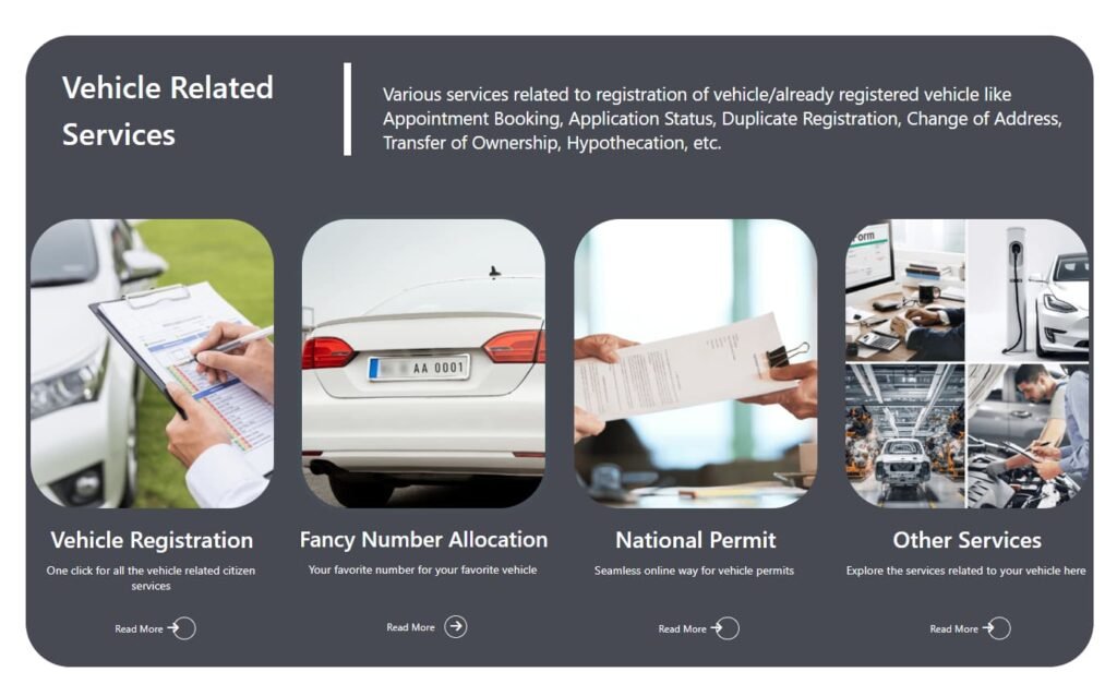 vehicle related services mparivahan