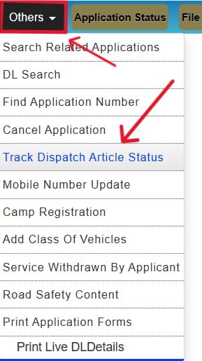 Track Dispatch Article Status